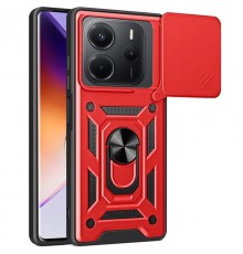 Ударостійкий чохол Camshield Serge Ring для Xiaomi Redmi Note 14 4G (Int. version) Червоний