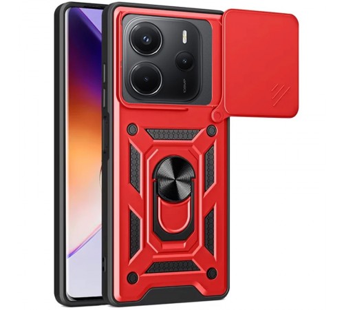 Ударостійкий чохол Camshield Serge Ring для Xiaomi Redmi Note 14 4G (Int. version) Червоний Ударостійкий чохол Camshield Serge Ring для Xiaomi Redmi Note 14 4G (Int. version) Червоний