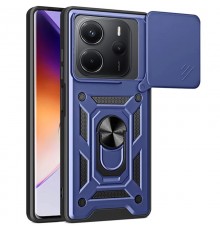 Ударостійкий чохол Camshield Serge Ring для Xiaomi Redmi Note 14 4G (Int. version) Синій