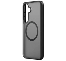 TPU+PC чохол Metal Buttons with MagSafe Colorful для Samsung Galaxy S24+ Чорний / Black
