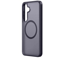 TPU+PC чохол Metal Buttons with MagSafe Colorful для Samsung Galaxy S24+ Синій / Navy Blue