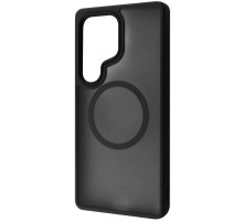 TPU+PC чохол Metal Buttons with MagSafe Colorful для Samsung Galaxy S24 Ultra Чорний / Black