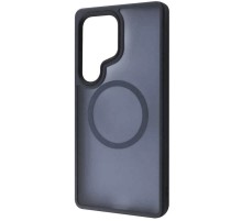 TPU+PC чохол Metal Buttons with MagSafe Colorful для Samsung Galaxy S24 Ultra Синій / Navy Blue