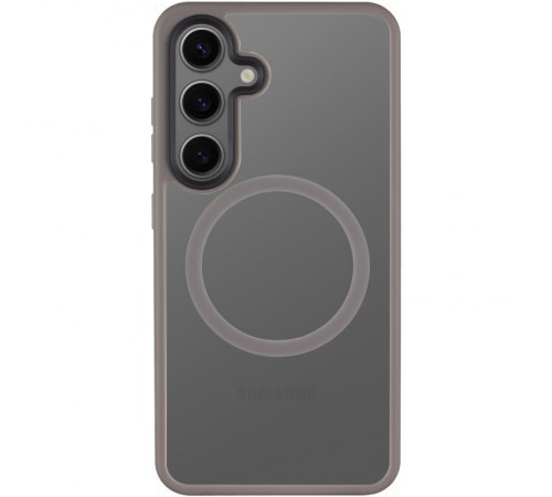 TPU+PC чохол Metal Buttons with MagSafe Colorful для Samsung Galaxy S25 Сірий / Grey TPU+PC чохол Metal Buttons with MagSafe Colorful для Samsung Galaxy S25 Сірий / Grey