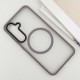 TPU+PC чохол Metal Buttons with MagSafe Colorful для Samsung Galaxy S25 Сірий / Grey