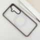 TPU+PC чохол Metal Buttons with MagSafe Colorful для Samsung Galaxy S25 Сірий / Grey