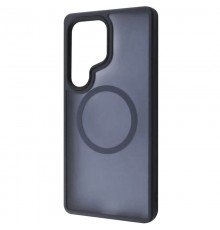 TPU+PC чохол Metal Buttons with MagSafe Colorful для Samsung Galaxy S25 Ultra Синій / Navy Blue