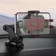 Автотримач Hoco H65 Gamble one-button (center console) Black / Red