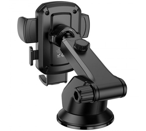 Автотримач Hoco H65 Gamble one-button (center console) Black