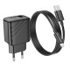 МЗП Hoco CS21A Rich QC3.0 18W (1USB-A) + кабель USB to MicroUSB Black