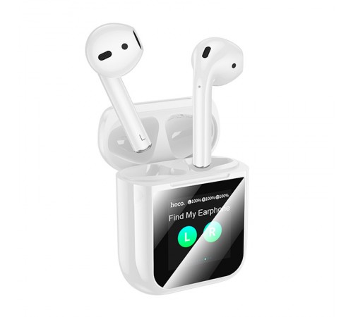 Бездротові TWS навушники Hoco EW80 Magnificent with Touch Screen White Бездротові TWS навушники Hoco EW80 Magnificent with Touch Screen White