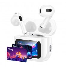Бездротові TWS навушники Hoco EW81 Elegant with Touch Screen ANC White