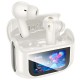 Бездротові TWS навушники Hoco EQ21 Sandy with Touch Screen ANC+ENC Cloudy white