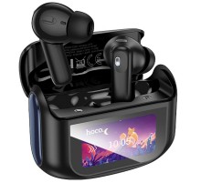 Бездротові TWS навушники Hoco EQ21 Sandy with Touch Screen ANC+ENC Midnight Black