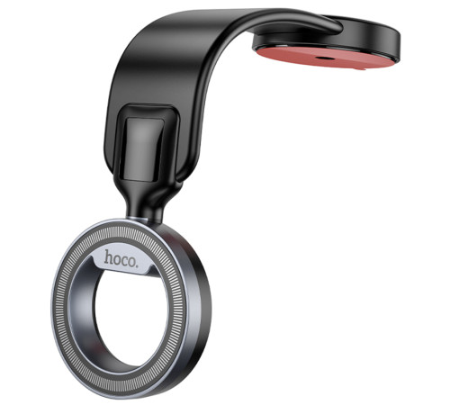 Автотримач Hoco H71 Totem Ring magnetic (center console) Black metal gray