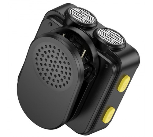 Петличний бездротовий мікрофон Hoco L17 Dual-mic magnetic (Lightning/Type-C) Black Петличний бездротовий мікрофон Hoco L17 Dual-mic magnetic (Lightning/Type-C) Black