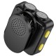 Петличний бездротовий мікрофон Hoco L17 Dual-mic magnetic (Lightning/Type-C) Black