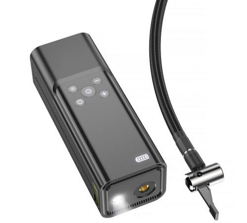 Автомобільний насос Hoco ZP7 Maddy smart (5000 mAh) Black Автомобільний насос Hoco ZP7 Maddy smart (5000 mAh) Black