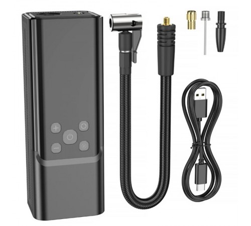 Автомобільний насос Hoco ZP7 Maddy smart (5000 mAh) Black Автомобільний насос Hoco ZP7 Maddy smart (5000 mAh) Black