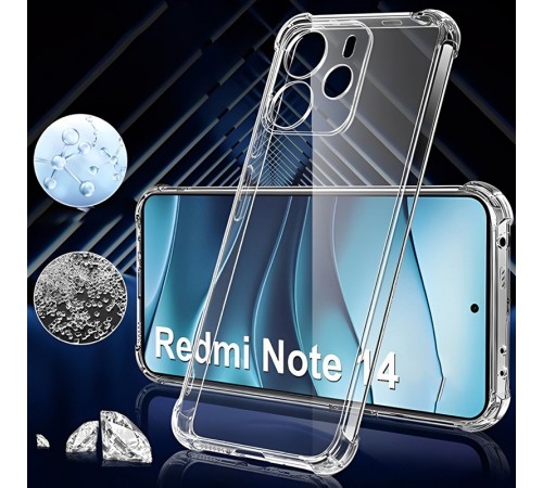 TPU чохол GETMAN Ease logo посилені кути Full Camera для Xiaomi Redmi Note 14 4G (Int. version) Безбарвний (прозорий) TPU чохол GETMAN Ease logo посилені кути Full Camera для Xiaomi Redmi Note 14 4G (Int. version) Безбарвний (прозорий)