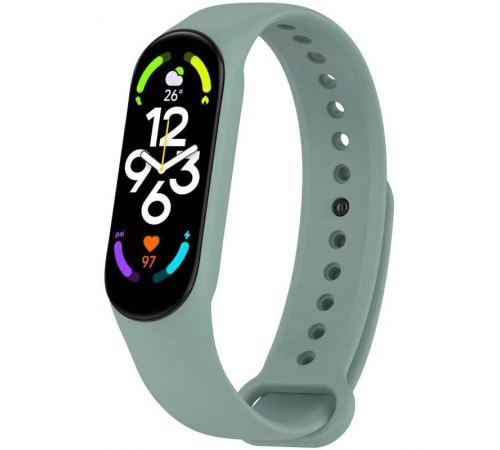 Силіконовий ремінець для Xiaomi Mi Band 7/6/5 Бірюзовий / Mint