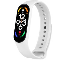 Силіконовий ремінець для Xiaomi Mi Band 7/6/5/4/3 Білий / White