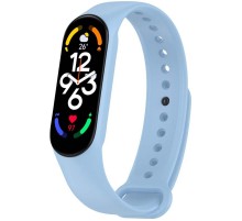 Силіконовий ремінець для Xiaomi Mi Band 7/6/5/4/3 Блакитний / Light Blue