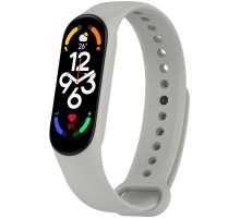 Силіконовий ремінець для Xiaomi Mi Band 7/6/5/4/3 Сірий / Light Grey