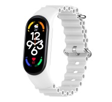 Ремінець Ocean Band для Xiaomi Mi Band 9/8 Білий / White