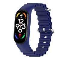 Ремінець Ocean Band для Xiaomi Mi Band 9/8 Синій / Blue