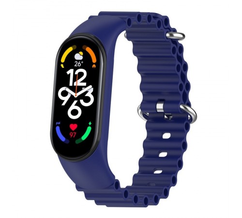 Ремінець Ocean Band для Xiaomi Mi Band 9/8 Синій / Blue Ремінець Ocean Band для Xiaomi Mi Band 9/8 Синій / Blue
