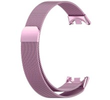 Ремінець Milanese Loop Design для Xiaomi Mi Band 8 Rose Pink