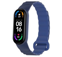 Ремінець Dual-color Magnetic для Xiaomi Mi Band 7/6/5/4/3 Navy Blue / Blue