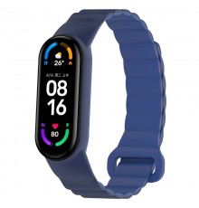 Ремінець Dual-color Magnetic для Xiaomi Mi Band 7/6/5/4/3 Navy Blue / Blue