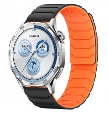 Ремінець Dual-color Magnetic для Smart Watch 20mm Black / Orange
