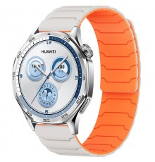 Ремінець Dual-color Magnetic для Smart Watch 20mm Starlight / Orange