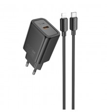 МЗП Hoco N60 Gentle PD20W (1USB-C) + кабель Type-C to Lightning Black