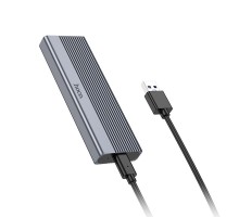 Зовнішня кишеня для M.2 SSD Hoco HB47 Enclosure (USB3.1/6Gbps) Metal gray