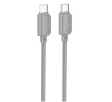 Дата кабель Hoco X113 Beneficio Type-C to Type-C 60W (1m) Gray