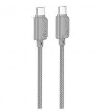 Дата кабель Hoco X113 Beneficio Type-C to Type-C 60W (1m) Gray