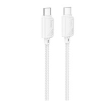 Дата кабель Hoco X113 Beneficio Type-C to Type-C 60W (1m) White