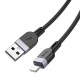 Дата кабель Hoco X109 Energy silicone USB to Lightning (1m) Black