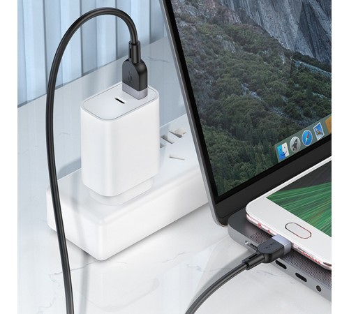 Дата кабель Hoco X109 Energy silicone USB to MicroUSB (1m) Black