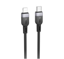 Дата кабель Hoco X109 Energy silicone Type-C to Lightning (1m) Black