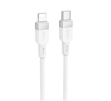 Дата кабель Hoco X109 Energy silicone Type-C to Lightning (1m) White