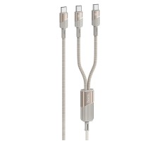 Дата кабель Hoco U139 Type-C to Type-C/Type-C 100W (1.2m) Gold
