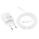 МЗП Hoco N63 Gentle PD30W+QC3.0 (1USB-A/1C) + кабель Type-C to Type-C White