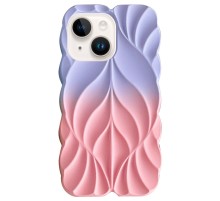 TPU чохол Leaf для Apple iPhone 14 / 13 (6.1") Lilac / Pink