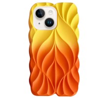 TPU чохол Leaf для Apple iPhone 14 / 13 (6.1") Yellow / Orange