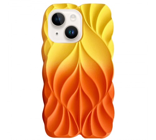 TPU чохол Leaf для Apple iPhone 14 / 13 (6.1") Yellow / Orange TPU чохол Leaf для Apple iPhone 14 / 13 (6.1") Yellow / Orange